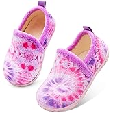 Lefflow Toddler Slippers Boys Girls House Shoes Slip on Baby Sock Shoes Lightweight Outdoor Walking Shoes