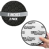 Chemical Guys Hex-Logic Finishing Pad Black (5.5 Inch) (3 Pack) – Foam Pads for Wax, Glaze & Sealant Application with Ultra Soft Touch