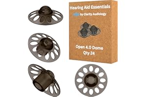 CLARITY AUDIOLOGY Phonak 4.0 Style Open Domes – Open Hearing Aid Domes – Size M (9mm = 0.35in)- Qty 24 - Phonak Hearing Aid Accessories- Phonak Hearing Aid Domes