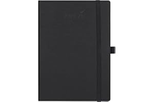 BEZEND Planner 2024 2025, 18 Months (July24-Dec25) [Black] 5.8" x 8.5", Academic Year Planner, Daily Weekly and Monthly Calendar with Pen Holder, Vegan Leather Hard Cover