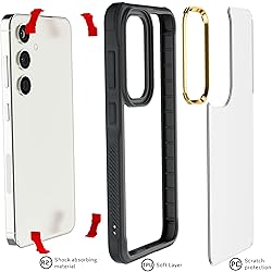 Ghostek Covert Galaxy S24 Case Clear with Military