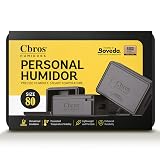Cbros Humidor 69% Two- Way Humidity Control Box Powered by Boveda, Moisture Absorber, Maintain Freshness and Consistent Temperature Size (Size 80)