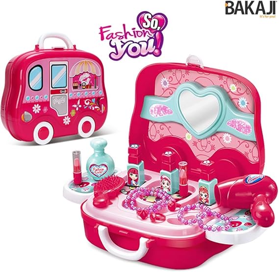 Idee Regalo Natale Per Clienti Estetica.Bakaji Valigetta Estetista Centro Bellezza Fashion Per Bambine Giocattolo Con 17 Accessori Gioco Portatile Richiudibile Amazon It Giochi E Giocattoli