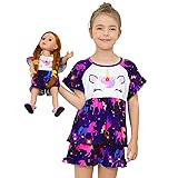 Girl & Doll Matching Pajamas Unicorn Outfit Clothes
