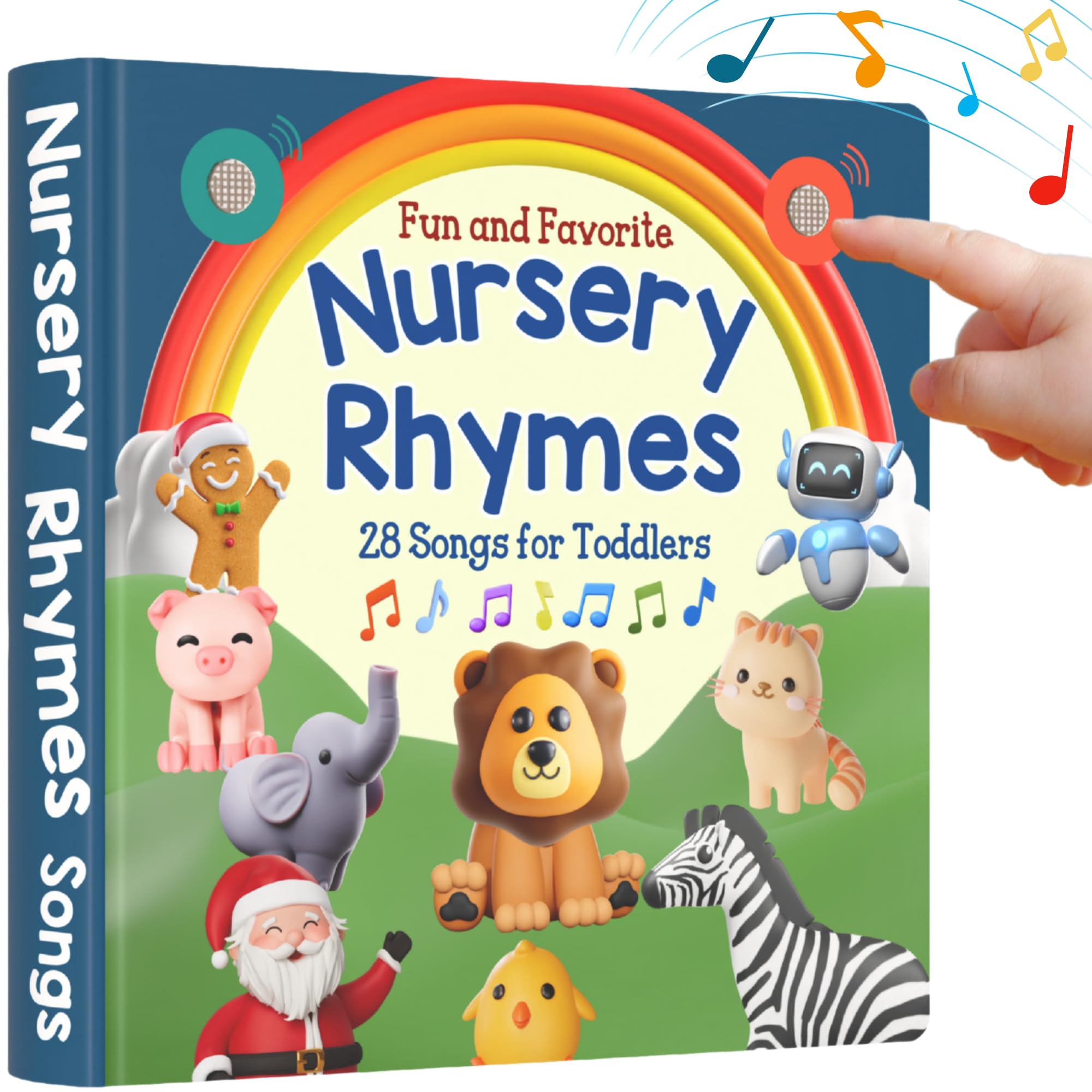 Photo 1 of LEARNING BUGS Fun Favorite Nursery Rhymes – Sing Along with 28 Nursery Rhymes, Musical Books for Toddlers, 28-Button Music Book, Musical Toys for Toddlers 1-3