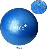 ZHIYE Mini Pilates Ball 25cm PVC Anti-Slip Core Fitness Ball Blue 80kg view 3