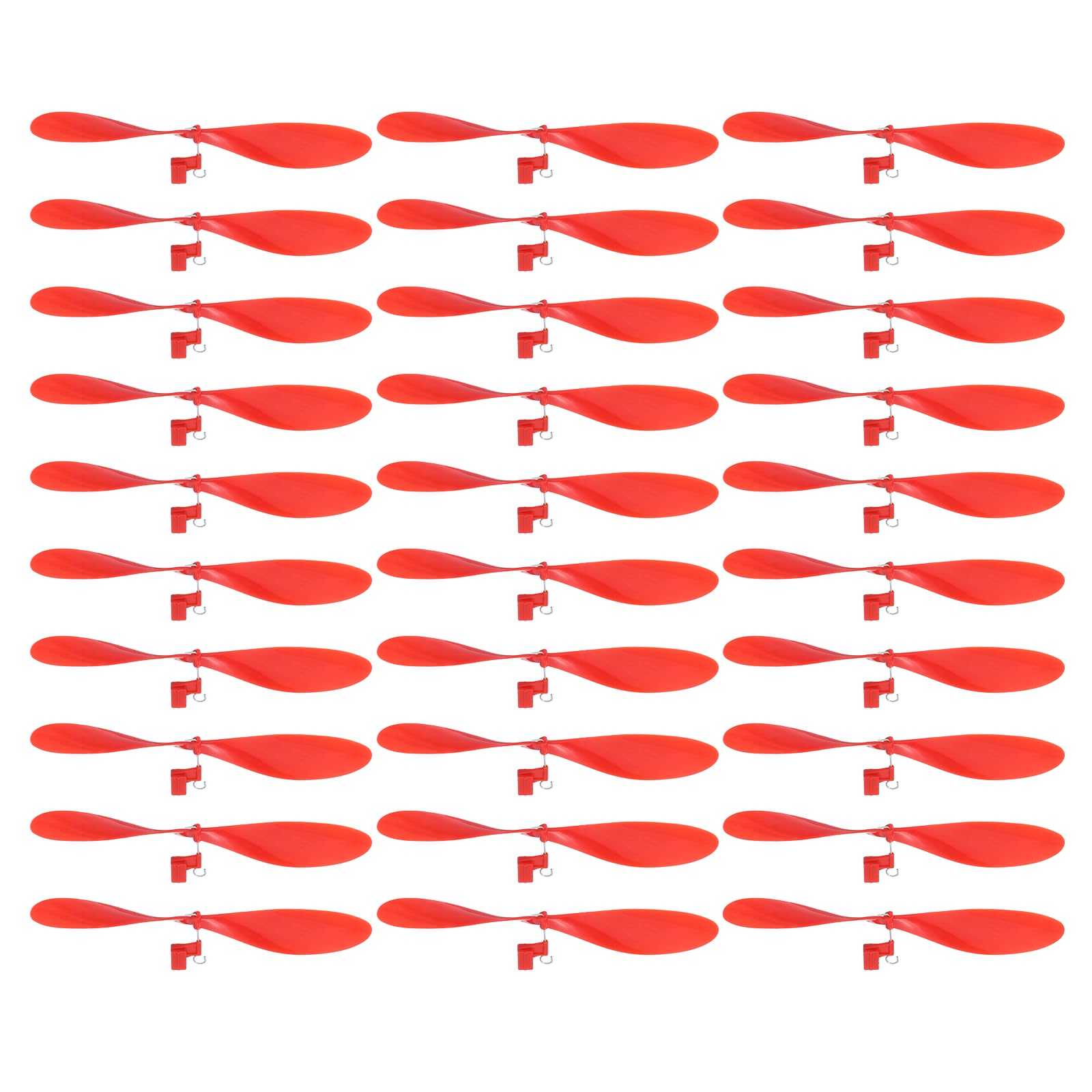 sourcing map Plastic Propeller, Propeller Props Blade Helicopter Kit 7" Fold Resistant for STEM Activities Powered Airplanes DIY Science(Red, Pack of 30)
