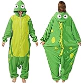 NAMHTOM Adult lizard Costume Onesie Pajamas lizard Onesie Animal Halloween Christmas Cosplay Animal Onesie Pajamas