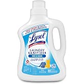 Lysol Laundry Sanitizer Liquid, Detergent Additive, Free &amp; Clear, 90oz | Lysol Sanitizing Laundry Detergent Additive, Deodorizer, Color Safe Bleach Alternative, Laundry Supplies