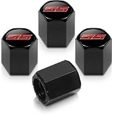 Camaro SS Logo Black Tire Stem Valve Caps