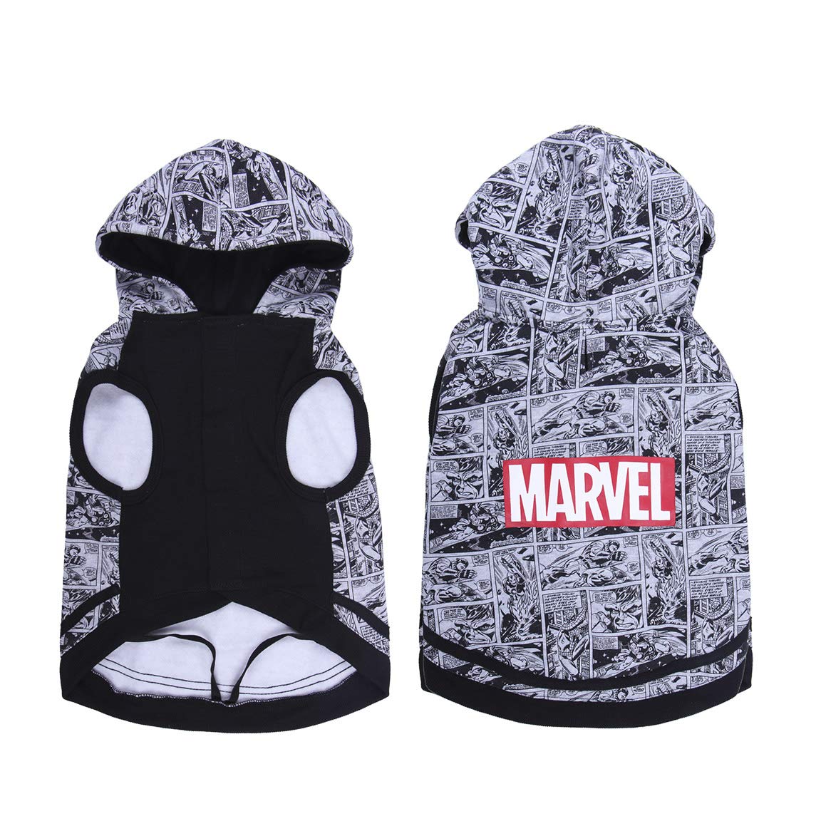 Cerdá Life's Little Moments - Marvel Dog Coat - Dog Clothes for Small and Medium Sized Dogs - Disney Marvel Licensed Hoodie