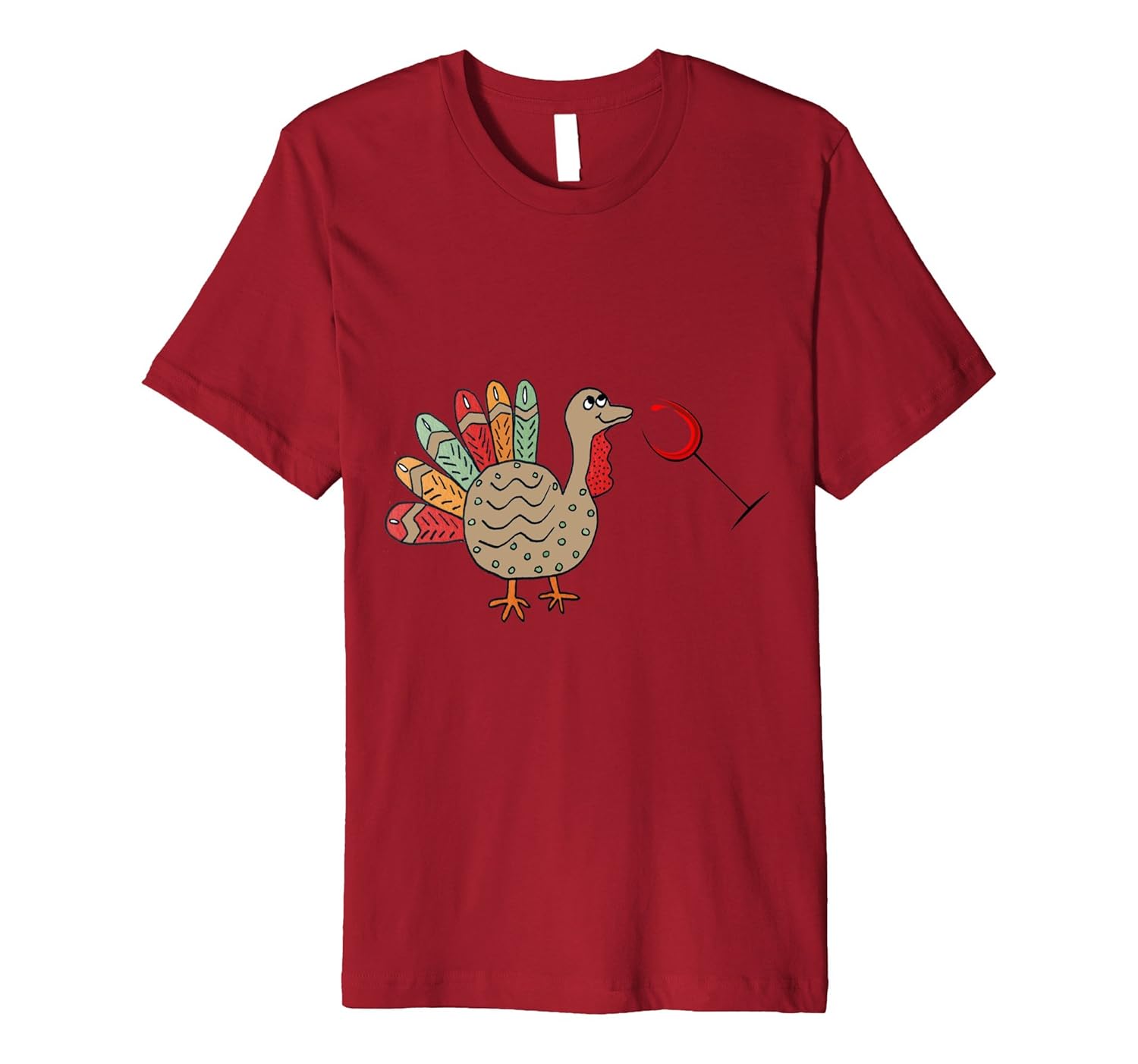 All I Need is Turkey & Wine Funny Thanksgiving T-Shirt-Rose