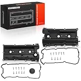 A-Premium Pair [2] Left Right Engine Valve Covers with Gasket &amp; Bolts &amp; Oil Filler Cap Compatible with 2005-2019 Nissan - Frontier, Pathfinder, Xterra, NV1500, NV2500, NV3500 - V6 4.0L VQ40DE