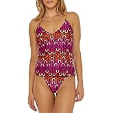 Trina Turk Womens Echo Halter Tankini Bikini Top, Adjustable, Tie Back, Swimwear Separates for Women