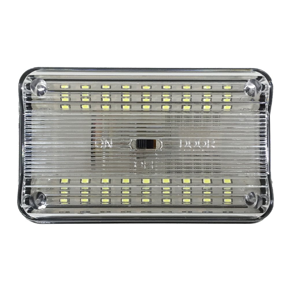 Photo 1 of 12v-LEDlight 4.3inch Car Dome Light Replacement – 36 White LEDs RV Door Lamp with Switch - Slim Ceiling Lights for Interior Auto Camper Trailer Motor Home Truck Marine Lighting