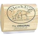 SleekEZ Deshedding Grooming Tool for Dogs, Cats & Horses - Patented Undercoat Brush for Short & Long Hair - Painlessly Remove