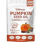 Pumpkin Seed Oil with Saw Palmetto, 300 Softgels | 4 in 1 Vitamin D3 & Elderberry, 3000mg Cold Pressed & Pure Virgin Oil | Supports Hair, Urinary, Bladder & Prostate Health, Immune | Vegan, Non-GMO