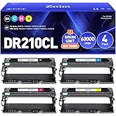 DR210CL Drum Unit (Not Toner) 4-Pack Replacement Compatible for Brother DR-210CL Imaging Drum for MFC-9325CW MFC-9125CN HL-3070CW 3040CN 3045CN 3075CW MFC-9320CW MFC-9120CN 9010CN Printer Black Color