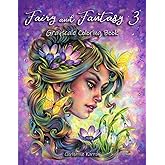 Fairy and Fantasy 3 Grayscale Coloring Book