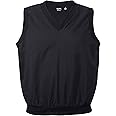 Akwa Made in USA Men's Microfiber Water Repellent V-Neck Pullover Golf Vest