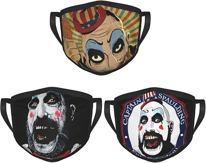 Captain Spaulding Adult Black Border Masks Comfortable and Breathable