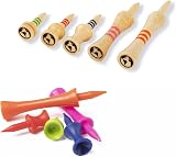 Green Swing Green Swing Bamboo Golf Tees Mixed Sizes 30pcs Castle Tees view 2