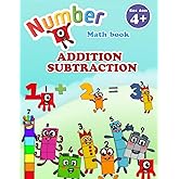 WorkBook: for kids age 4-8, Multiple activities: AdditionSubtraction Math Book