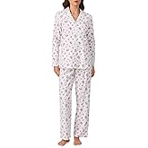Eileen West Sleepwear & Loungewear for Women - Heritage 100% Cotton Brushed Flannel Collection - Button Down Pajama Set