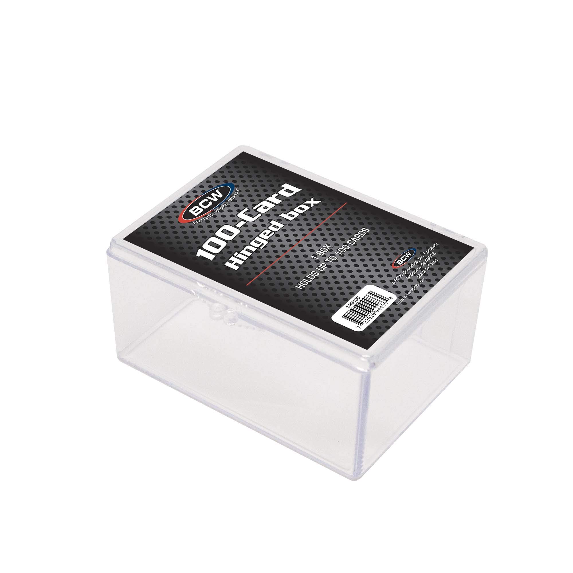 BCW Holds 100 Cards Hinged Storage Box