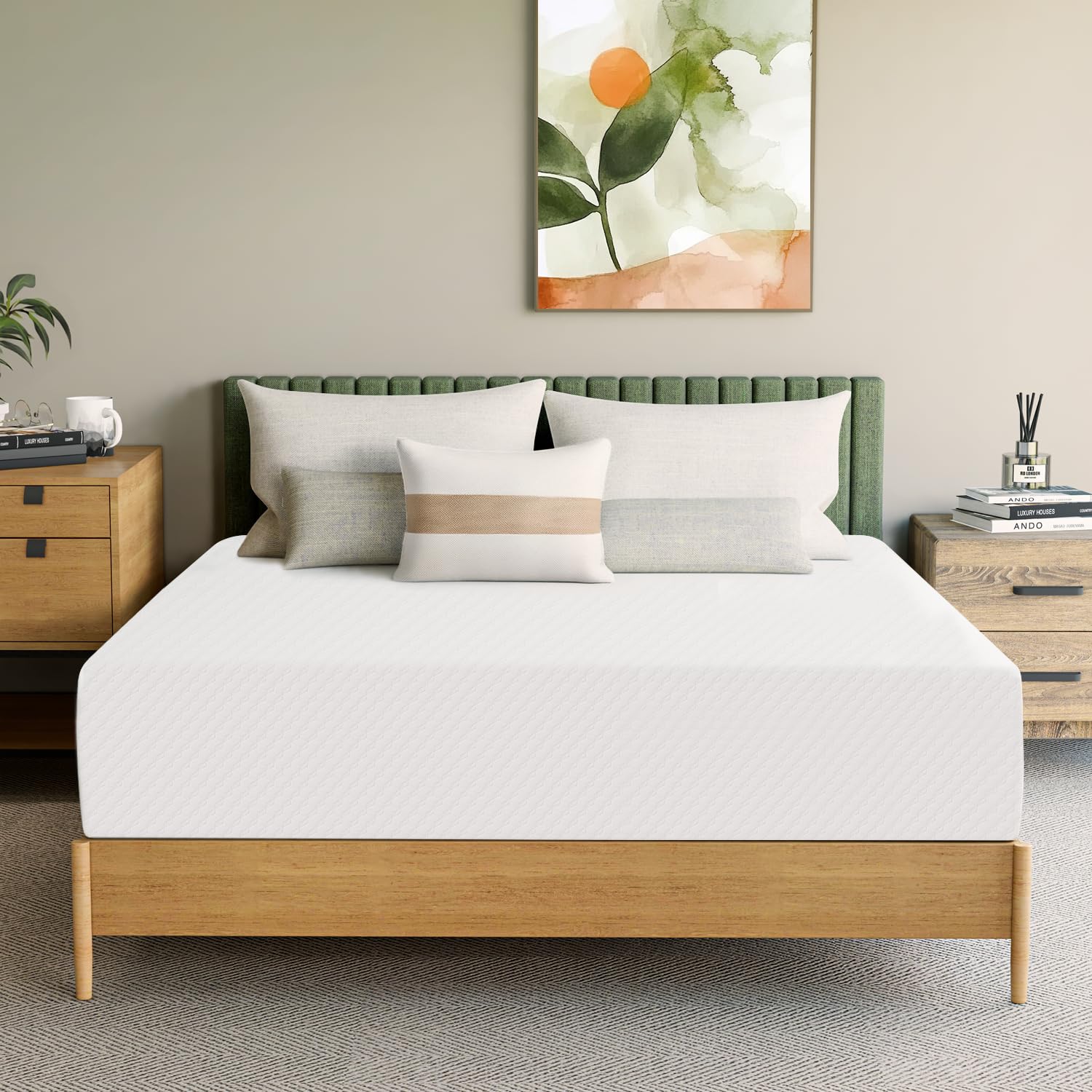 Neo Sleep 12 Inch Full Medium Firm Cooling Gel Memory Foam Mattress for Cool Sleep Pressure Relieving CertiPUR-US Certified Foam, Comfort & Supportive Mattress in a Box Fiberglass Free (Full, 12 in) Image