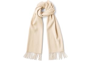 Fishers Finery Men's 100% Pure Cashmere Winter Scarf; 2-Ply Ultra Plush