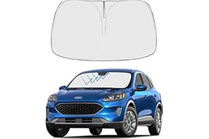 PROADSY Front Windshield Sun Shade Foldable Sunshade Protector Custom Fit 2023 2022 2021 2020 Ford Escape S, SE, SE Sport Hybrid, SEL, Titanium Accessories 2023 Upgrade
