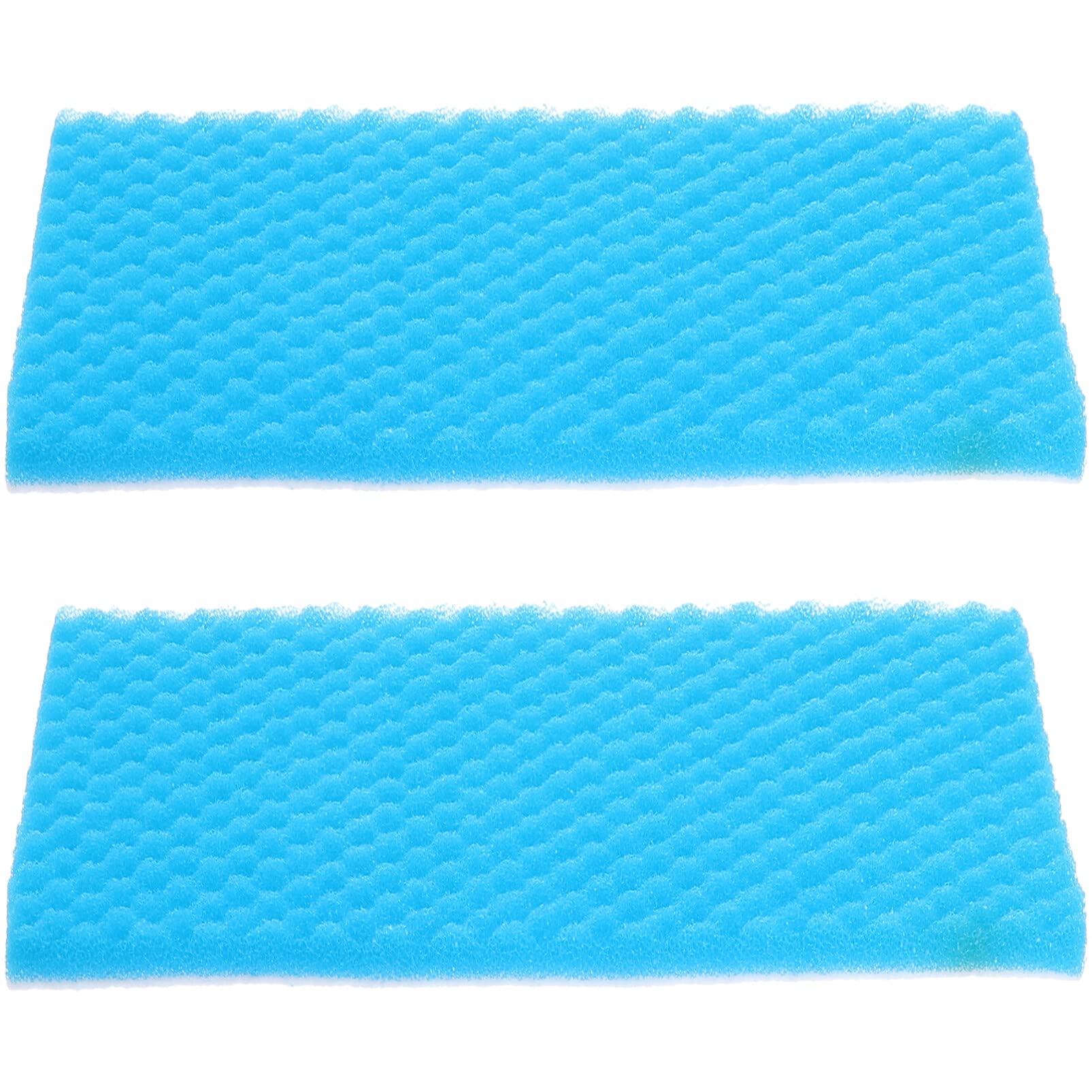 POPETPOP Aquarium Filter - 2Pcs Foam Filter Pads Set 9.8×11.8 Sponge Pad Thick Fish Tank Filter Sponge Purify Cleaning Filter Mat Replacement for Fish Tank Accessories, Sky- blue