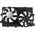 BOXI 621-392 7T4Z8C607A Dual Radiator Cooling Fan Assembly Fit for Ford Edge 2007 2008 2009 2010 2011 2012 2013 2014 2015 / for Lincoln MKX 2007-2015