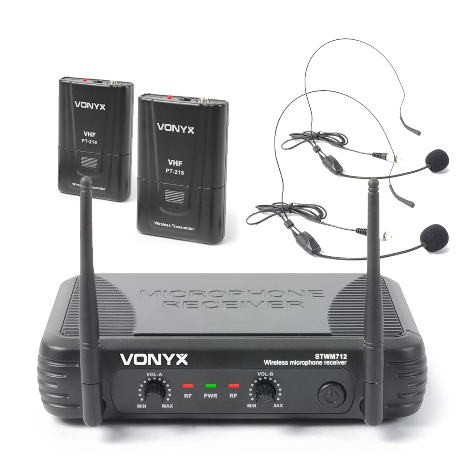 Skytec STWM712H Dual Channel VHF Wireless Headset Amazon.co.uk