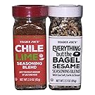 Trader Joe's Seasonings Bundle - Everything But the Bagel Sesame and Chile Lime Seasoning Blends (Package of 2)