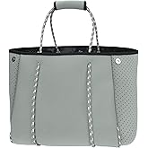 Yomietar Neoprene Tote Bag - Large Travel Beach Pool Gym Handbag for Women & Men