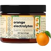 Santa Cruz Paleo Electrolyte Powder, Orange Flavor, Sugar Free Hydration Drink Mix with Himalayan Pink Salt, Sea Salt, Magnesium Glycinate, Potassium Chloride, Sweetened with Stevia, 30 Servings