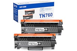 [with CHIP] TN760 Toner Cartridge Replacement for TN 760 TN-760 TN730 Toner Compatible with DCP-L2550DW MFC-L2710DW HL-L2370D