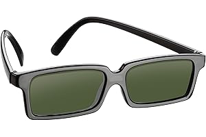 PERFECT LIFE IDEAS Rear View Spy Sunglasses Look Like Ordinary Glasses but Have a Mirror on Side Ends to See Behind You - Novelty Toy Goggles for Spying on Followers
