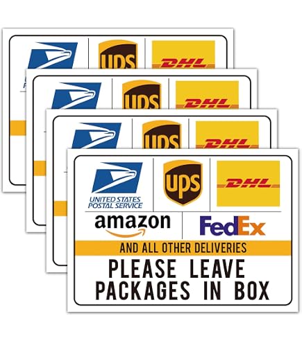 Parcel Box Covered By CCTV – Delivery Instructions Sticker – Made In UK