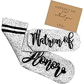 LADY&HOME Bridesmaid Gifts for Bachelorette Party Favors Bride Socks Bridal Shower Wedding Gifts