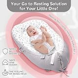EAQ Hedgehog Baby Lounger Nest 0-12 Months 100% Cotton Portable Co-Sleeping view 4