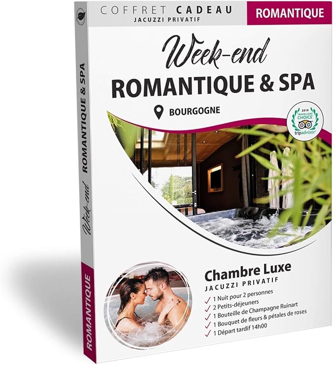 Box Cadeau Couple Week End Romantique Coffret Cadeau Couple Dans Une Suite Luxe Avec Jacuzzi Privatif Week End Spa Romantique Cadeau Homme Femme Couple Coffret Cadeau St