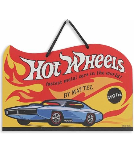 Amazon.com: Mattel Hot Wheels Garage Metal Sign | Vintage Hot
