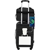 Wrangler Smart Spinner Hardside Luggage, 2 Piece Set, Black