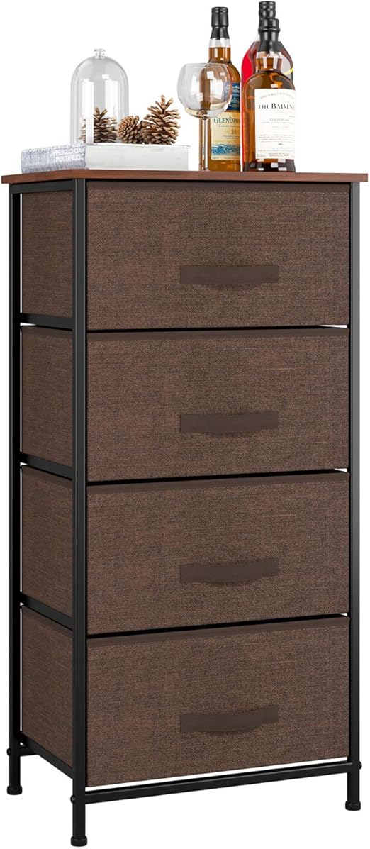 Amazon Com Homfa 4 Drawer Chest Vertical Dresser Storage Tower
