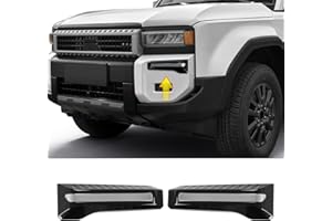 LAIIKER 2 Pcs Front Fog Light Trim Strip Cover for 2024 2025 Toyota Land Cruiser 250 1958 Prado Lc250 J250 Trim Strip of Front Bumper Exterior Modification Accessories