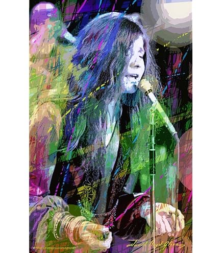 Amazon.com: Janis Joplin Poster, Flower Child, Blues, Singer