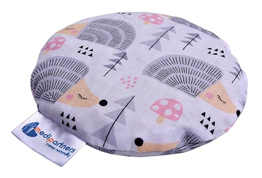 Kirschkernkissen Wärmekissen Körnerkissen für Babys 180g rund 15cm Öko Natur 100% Baumwolle Medi Partners Wärme + Kältetherap